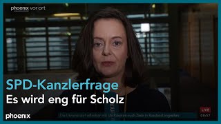 phoenix nachgefragt mit Julia Löhr zur Kanzlerfrage bei der SPD am 191124 [upl. by Aramat422]