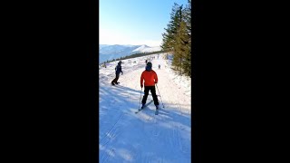 Narty Szczyrk Najdłuższy zjazd 3ka  Skrzyczne  Gondola narty ski snowboard góry mountains [upl. by Nylahs]