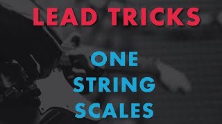 Tricks on One String  Cool Solo techniques for lead guitar [upl. by Ammon]