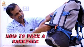 How to Pack a Backpack for Travel  Quechua Forclaz 50  Packing Tips For Travel [upl. by Nylra]