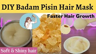 DIY Almond Gum Badam PisisnHair Mask For Faster Hair GrowthGet SoftSmooth hairStop Hairfall [upl. by Anayhd]