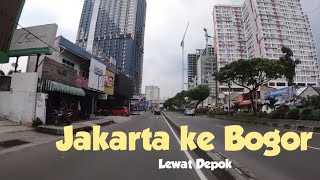 MOTOVLOG 31  Jalan Jakarta menuju ke BOGOR lewat depok  via pasar minggu [upl. by Holna981]