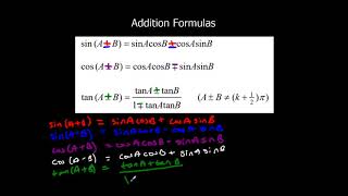 The Addition Formulas [upl. by Fabri]