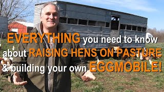 PASTURING LAYING HENS  eggmobile design training hens moving the setup and egg quality [upl. by Micky895]