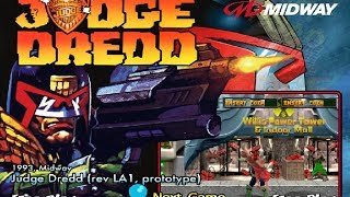 Judge Dredd 1993 Midway Mame Retrô Arcade Games [upl. by Rombert542]