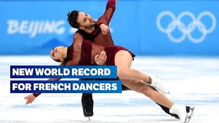 World Record  Papadakis and Cizeron ice dance highlights  Figure Skating Beijing 2022 [upl. by Eirehs]