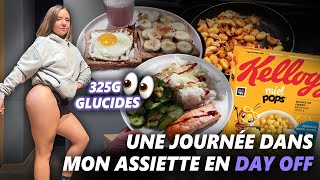 UNE JOURNÉE DANS MON ASSIETTE EN PRISE DE MASSE  JOUR DE REPOS  KCAL ET MACROS [upl. by Stockmon626]