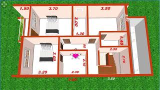 SOBRADO COM 4 QUARTOS  MEDIDAS [upl. by Somerset]