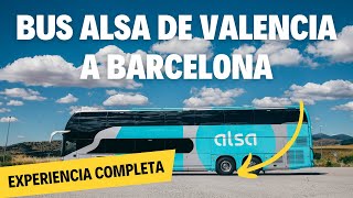 4 HORAS DE BUS DE VALENCIA A BARCELONA EN ALSA [upl. by Marcelia]