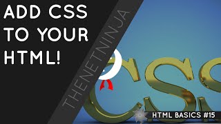 HTML Tutorial for Beginners 15  Adding CSS to HTML [upl. by Miranda]