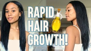 5 Best Oils For FASTER Hair Growth 🙌🏽 [upl. by Anilejna]