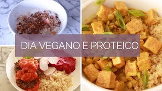 1 DIA DE REFEIÇÕES VEGANAS PROTEICAS Receitas Veganas  MARINA MORAIS [upl. by Kaylil781]