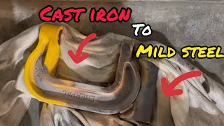 How to Weld Cast Iron to Mild Steel  It CAN Be Done [upl. by Iago178]