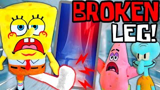 Spongebobs Broken Leg  Spongebob Network [upl. by Iaverne]