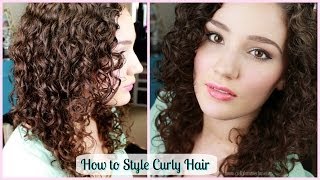 How to Style Curly Hair amp Create Ringlets GIVEAWAY WINNER [upl. by Aldrich453]