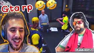 Live ilyass el malki amp vodka gta rp 😂😂 الموت ديال الضحك مع سي لبن ههههههه [upl. by Chappy]