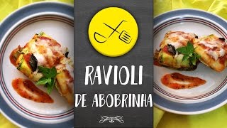 RAVIOLI DE ABOBRINHA COM FRANGO CREMOSO  Cozinha FIT [upl. by Si]