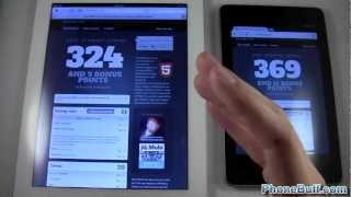 Google Chrome on Nexus 7 vs Safari on iPad 3 Browser Speed Test [upl. by Arlyn]