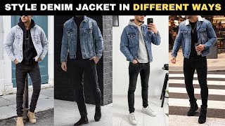 5 Cool Ways to Style a Denim Jacket in 2025  How to Style a Denim Jacket for Mens 2025 [upl. by Goodson]