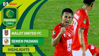 Malut United FC VS Semen Padang  Highlights  Pegadaian Liga 2 20232024 [upl. by Stephen900]