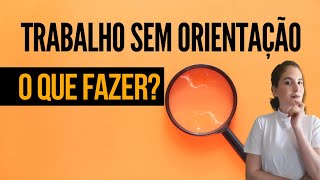 FALTA de orientação no seu trabalho científico [upl. by Milty]