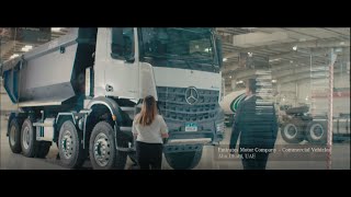 New MercedesBenz Truck Customer Fleetboard Emirates Motors Company  CV member of Al Fahim Group [upl. by Anaj]