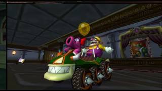 Mario Kart Double Dash Balloon Battle Luigis Mansion 4 player Netplay 60fps [upl. by Aleekahs]