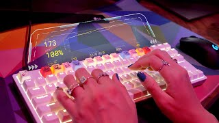 ASMR  Speed Typing  Testing 3 Mechanical Keyboards  Clicky Satisfying Typing Test [upl. by Berton]