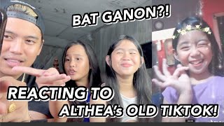 REACTING to ALTHEA’s OLD TIKTOK VIDEOS LAPTRIP 😭🤣  Grae and Chloe [upl. by Reiter312]