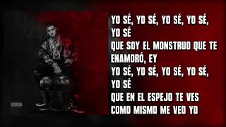 Anuel AA  Monstruo Letra  LLNM2 [upl. by Enomahs374]