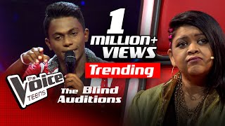 Manujaya Wiswantha  Man Ithaliye Thani Unaමං ඉතාලියේ Blind Auditions  The Voice Teens Sri Lanka [upl. by Scribner655]