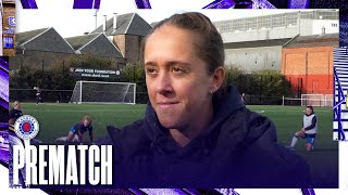 PREMATCH  Jo Potter  Dundee United v Rangers Women  Sky Sports Cup [upl. by Etrem]