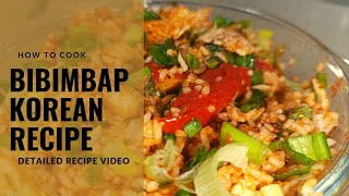 Bibimbap recipe  Korean fried rice  Rice bowl recipe for lunch  कोरिया फ्राइड राइस  Bibimbap [upl. by Aicenat]