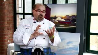 Chef Alain Bosse talks about cooking scallops and food in Nova Scotia [upl. by Oakes281]