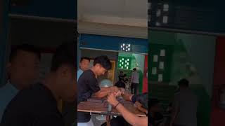 Livingstone foundation international college competition armwrestling forearms [upl. by Paradies572]