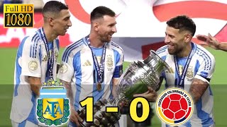 Argentina vs Colombia 1  0 I Highlights amp Goals I Final Copa America 2024 [upl. by Ahsirt192]