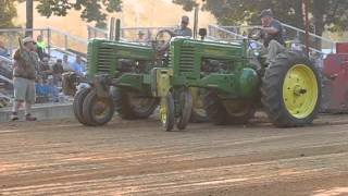 2 Cylinder John Deere Tandem Pulling [upl. by Mohun]