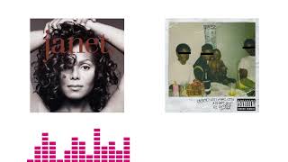 Janet Jackson  Any Time Any Place 1993 sampled in Kendrick Lamar  Poetic Justice 2012 [upl. by Brody125]