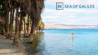 SEA of GALILEE Lake Kinneret Wild Beach [upl. by Leary]