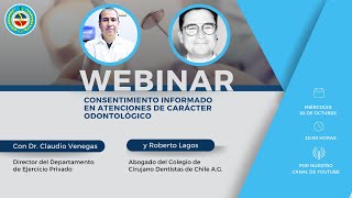 Webinar Consentimiento informado en atenciones de carácter odontológico [upl. by Bertle]