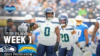 Seattle Seahawks Top Plays vs Los Angeles Chargers  2024 Preseason Week 1 [upl. by Anekam]