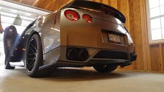 Nissan R35 GTR E85 Cold Start Long Crank Time [upl. by Eidnas]