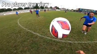 Professional football player team game training eye view [upl. by Alver895]