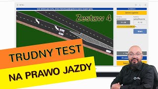 Instruktor rozwiązuje trudny TEST NA PRAWO JAZDY Zestaw 4 [upl. by Savart]