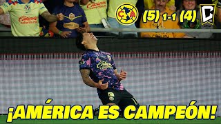 AMÉRICA ES CAMPEÓN EN DRAMATICOS PENALES EN CAMPEONES CUP 2024 LIGA MX VS MLS 🏆 EN ZONA FUT [upl. by Accem]