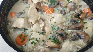 Blanquette de poulet  recette filmée pas à pas 😍😍 [upl. by Ruth794]