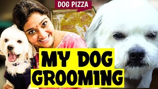 My Dog Grooming🐶😍  Fun Vlog with Neelima Esai  Neels [upl. by Ecidnak]