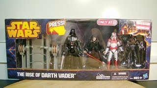 Star Wars The RISE of DARTH VADER 4 pack toy review [upl. by Noicnecsa]