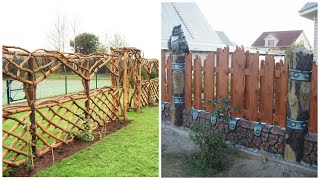 50 wooden fences and fencing walls Ideas for the garden and backyard [upl. by Inatsed196]