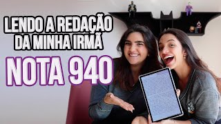 ✅LENDO A REDAÇÃO DO ENEM 2021 DA MINHA IRMÃ Débora Aladim e Ana Raquel [upl. by Kara-Lynn201]